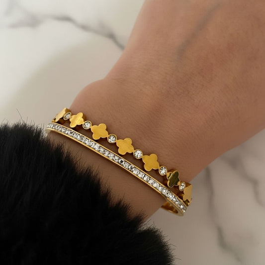 LANA Gold Bracelet - Waterproof 18k Gold Plated Stainless Steel Bangle