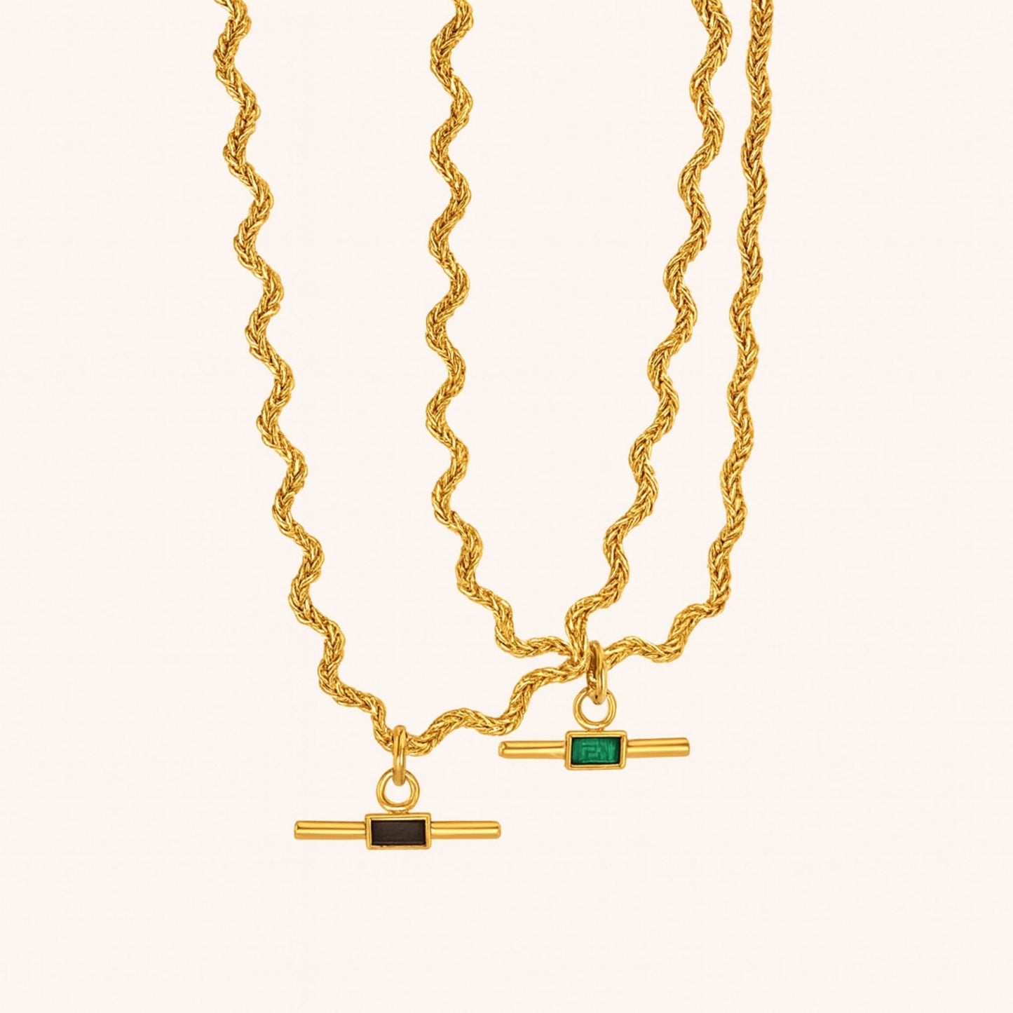 18k gold plated on stainless steel waterproof and tarnish free necklace