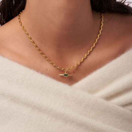 MEROLLA Gold Necklace - Waterproof 18k Gold Plated Stainless Steel Necklace