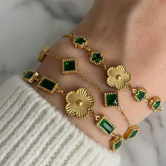 Yosefena Gold Bracelet - Waterproof 18k Gold Plated Stainless Steel Bangle