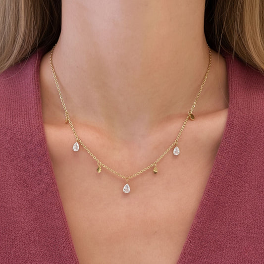 VITA ELEGANT Gold Necklace - 18K Gold Plated Waterproof Chain