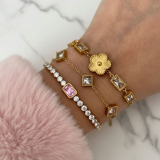 Baci Bracelet - Waterproof 18k Gold Plated Chain Bracelet for Women